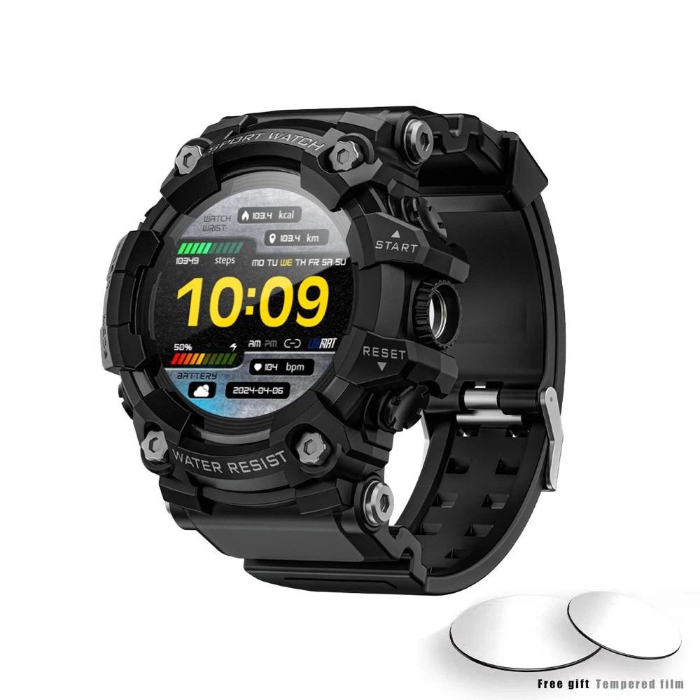 Outdoor sports smartwatch ATTACK GT Bluetooth call compass flashlight music