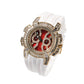 Gu Meng New Men's Watch Hip-Hop Tape Color Shell Quartz Watch Fashion Diamond-Encrusted Large Dial Watch